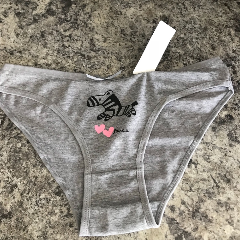 NWT small zebra love you panties last price drop